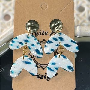 Handmade polymer clay earrings